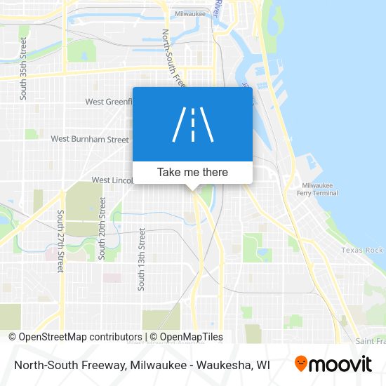 North-South Freeway map