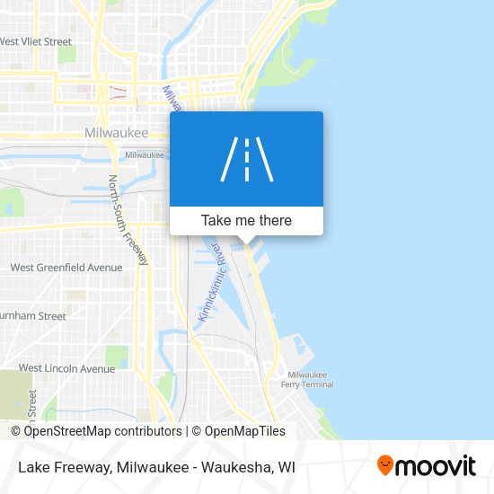 Lake Freeway map