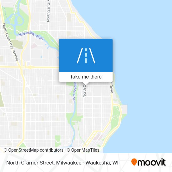North Cramer Street map