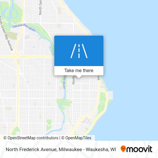 Mapa de North Frederick Avenue