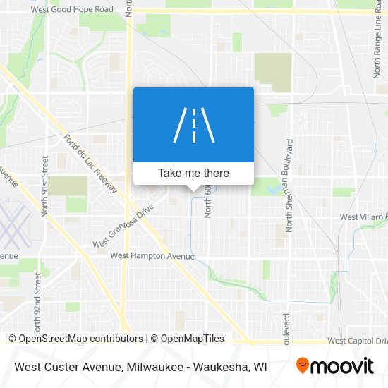Mapa de West Custer Avenue