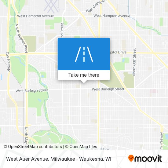West Auer Avenue map