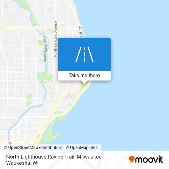 Mapa de North Lighthouse Ravine Trail