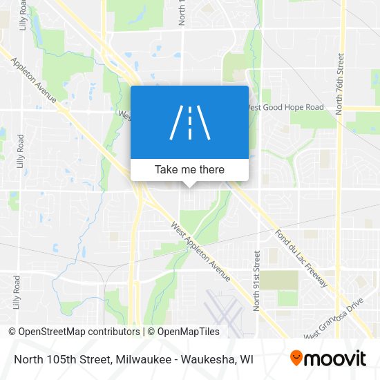 Mapa de North 105th Street