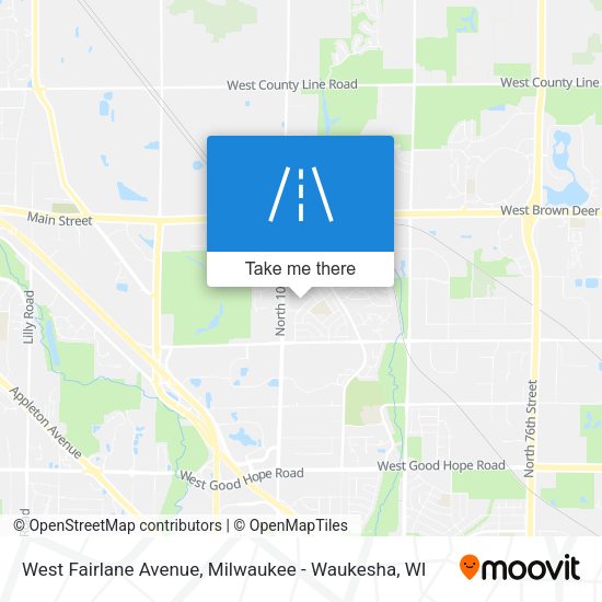 West Fairlane Avenue map