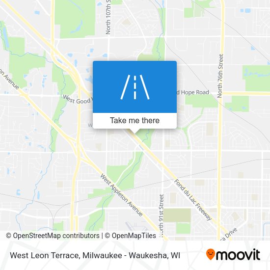 West Leon Terrace map