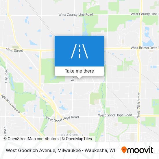 West Goodrich Avenue map