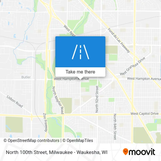 Mapa de North 100th Street