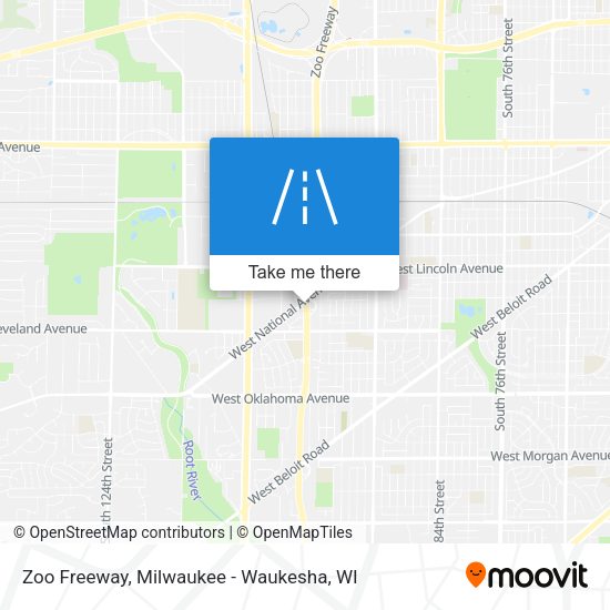 Zoo Freeway map