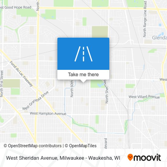 West Sheridan Avenue map