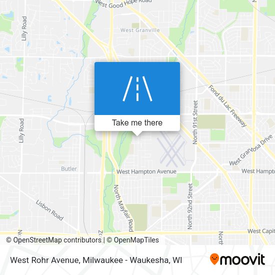 West Rohr Avenue map