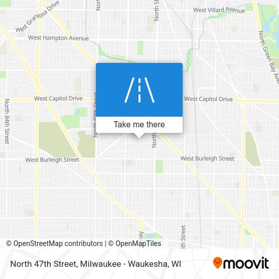 North 47th Street map