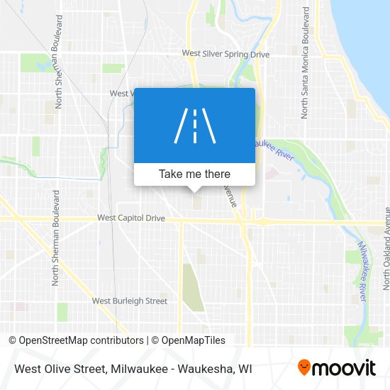 Mapa de West Olive Street