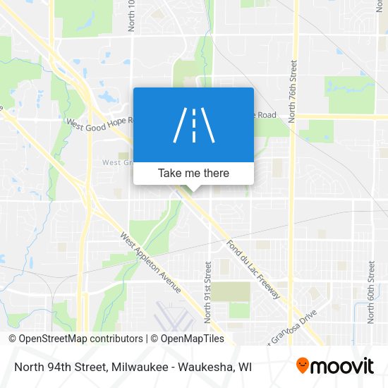 North 94th Street map