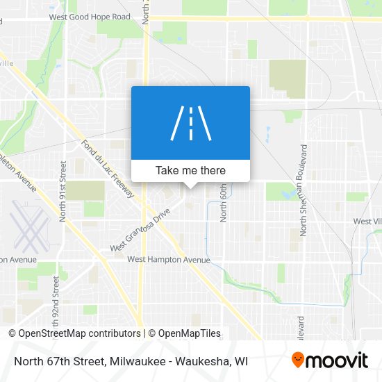 North 67th Street map