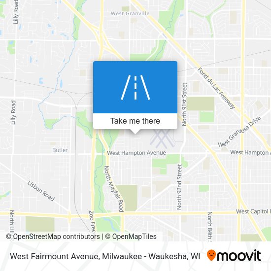 West Fairmount Avenue map