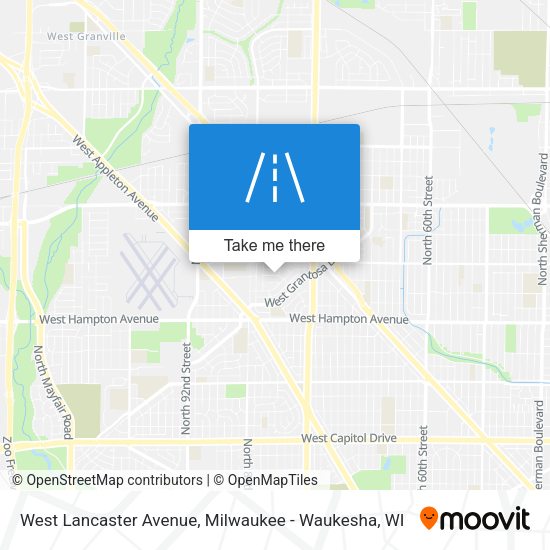Mapa de West Lancaster Avenue