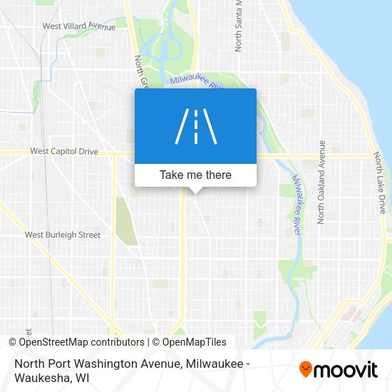 Mapa de North Port Washington Avenue