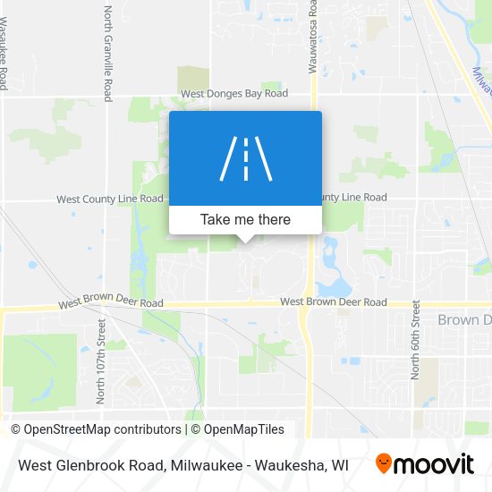 West Glenbrook Road map