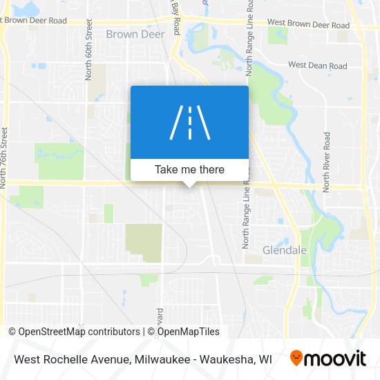 West Rochelle Avenue map