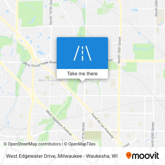 West Edgewater Drive map