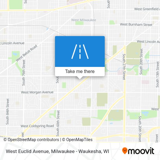 Mapa de West Euclid Avenue