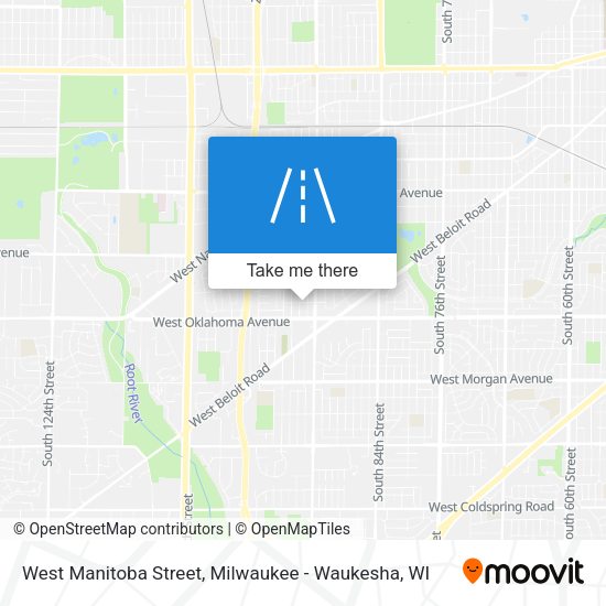 Mapa de West Manitoba Street