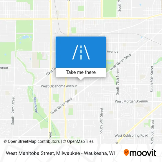 West Manitoba Street map