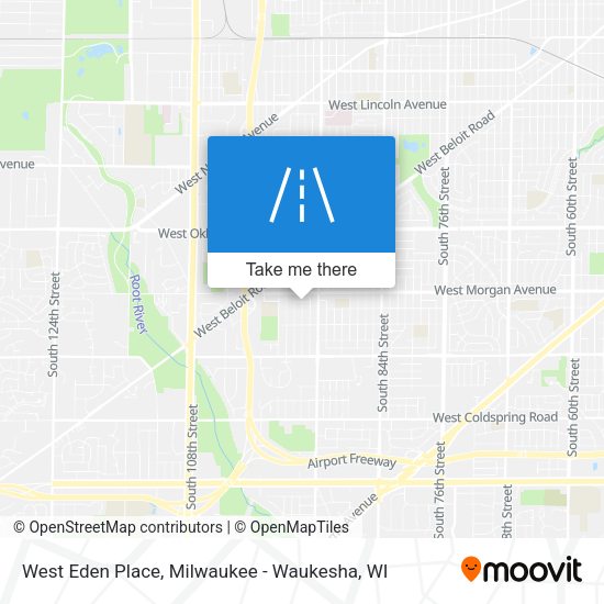 Mapa de West Eden Place