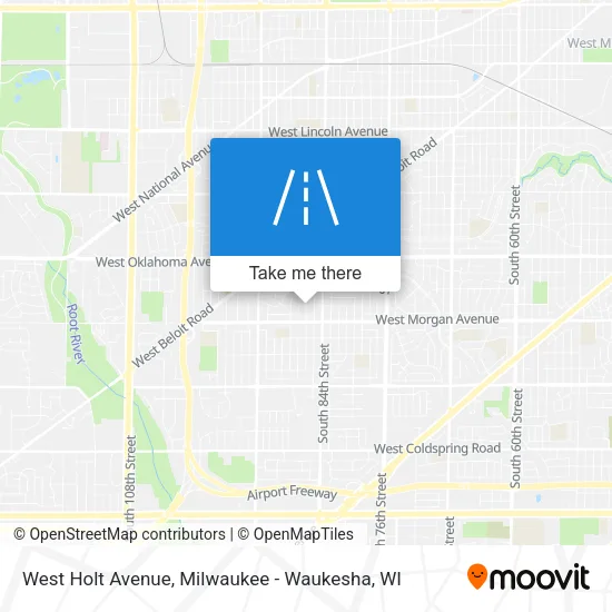 West Holt Avenue map