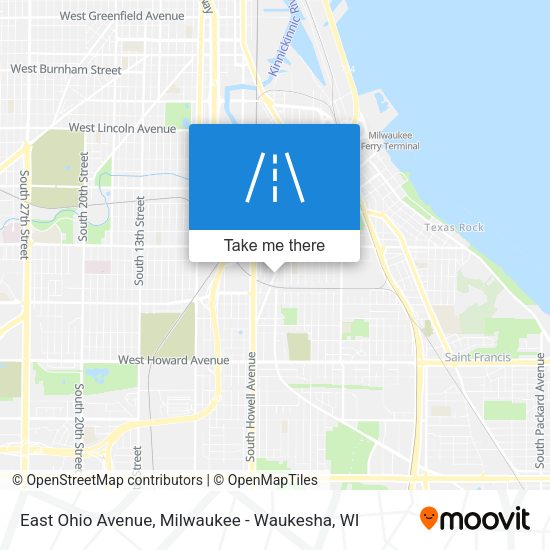 Mapa de East Ohio Avenue