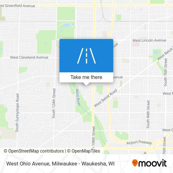 Mapa de West Ohio Avenue
