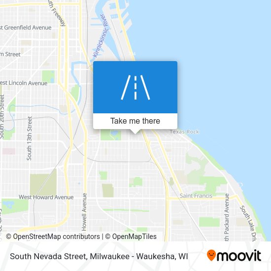South Nevada Street map