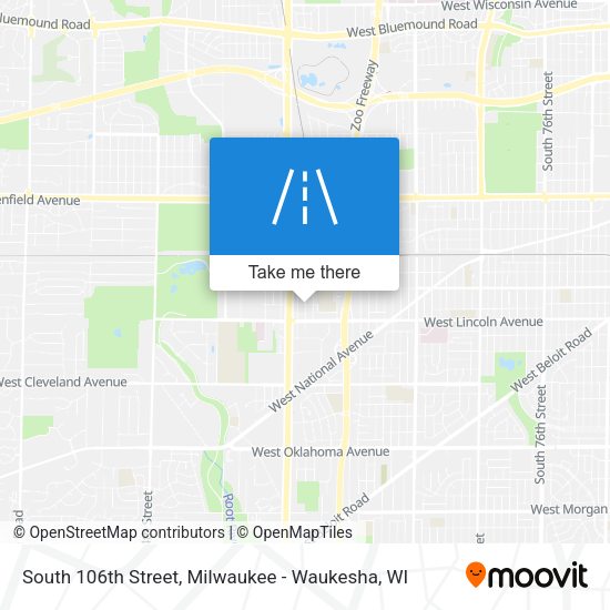Mapa de South 106th Street
