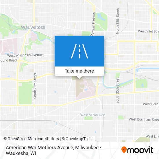 Mapa de American War Mothers Avenue