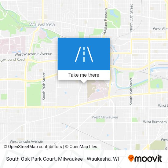 Mapa de South Oak Park Court
