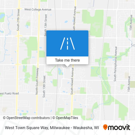 Mapa de West Town Square Way