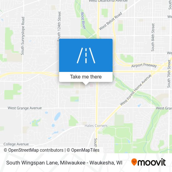 South Wingspan Lane map