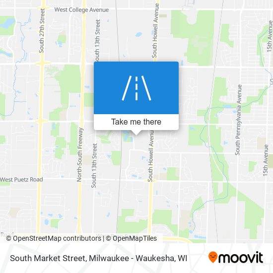 Mapa de South Market Street