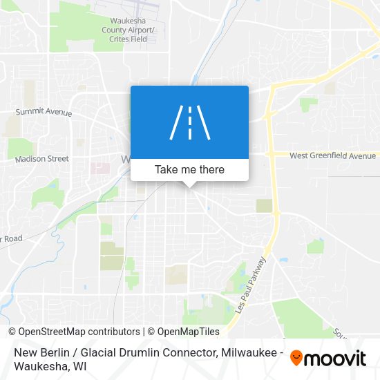 New Berlin / Glacial Drumlin Connector map