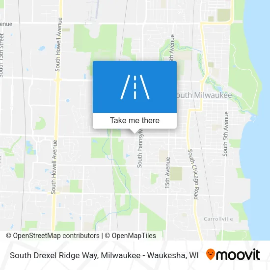 South Drexel Ridge Way map