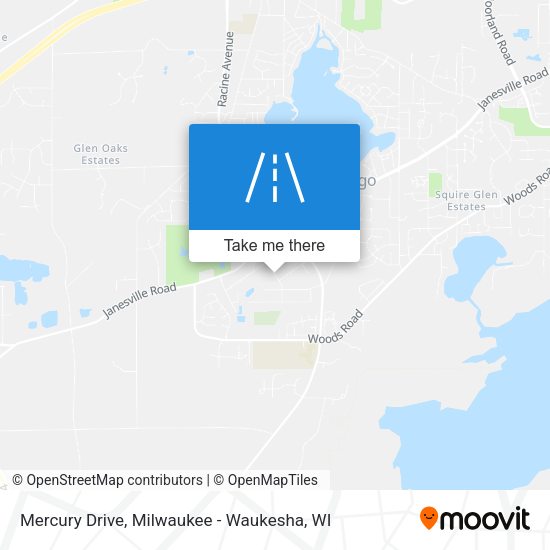 Mercury Drive map