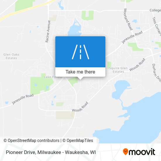 Pioneer Drive map