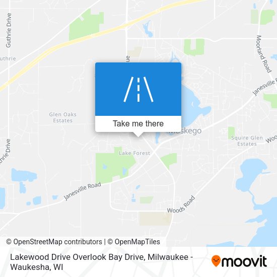 Lakewood Drive Overlook Bay Drive map