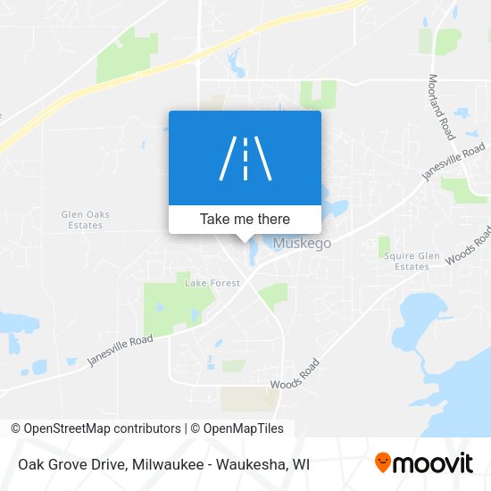 Oak Grove Drive map