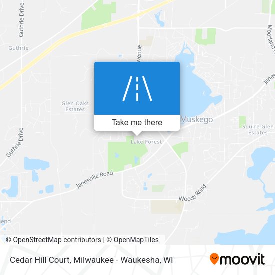 Cedar Hill Court map