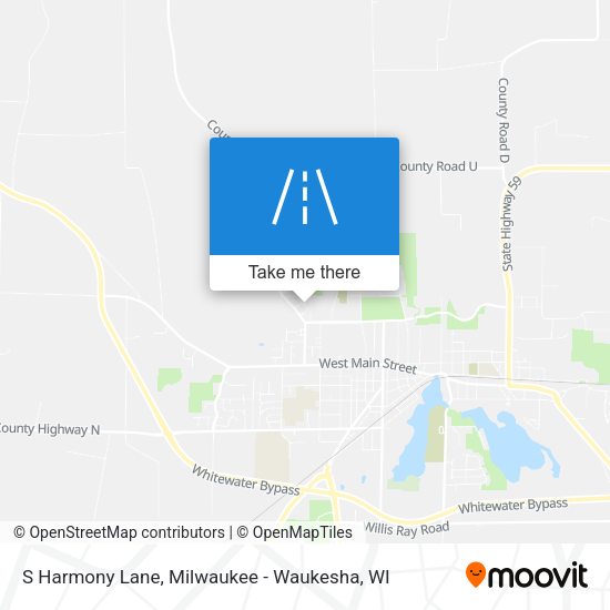 S Harmony Lane map