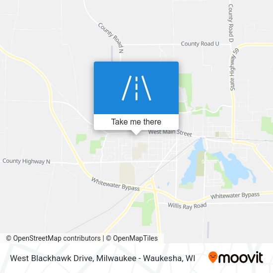 West Blackhawk Drive map