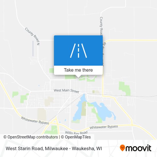 West Starin Road map
