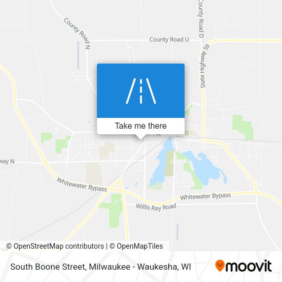 South Boone Street map